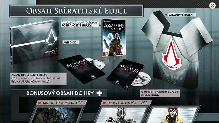 Vyhlášení soutěže o hry, figurky a trika AC: Revelations