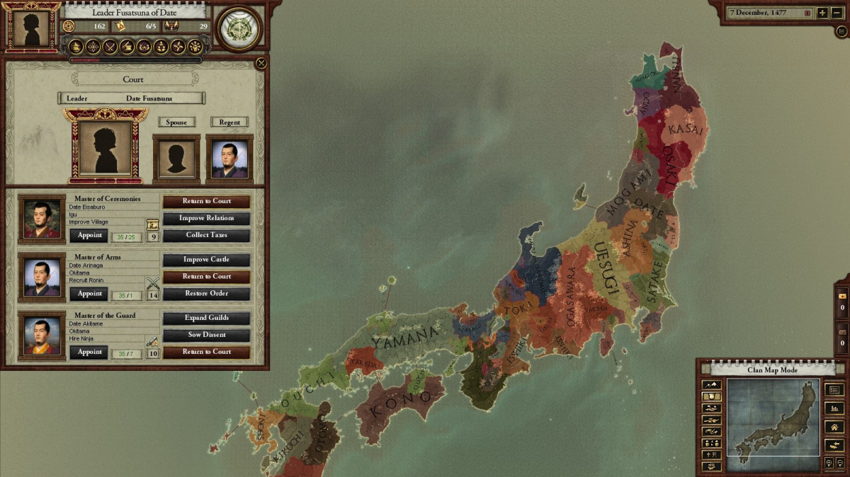 Intrikaření ve strategii Sengoku aneb jak si založit klan