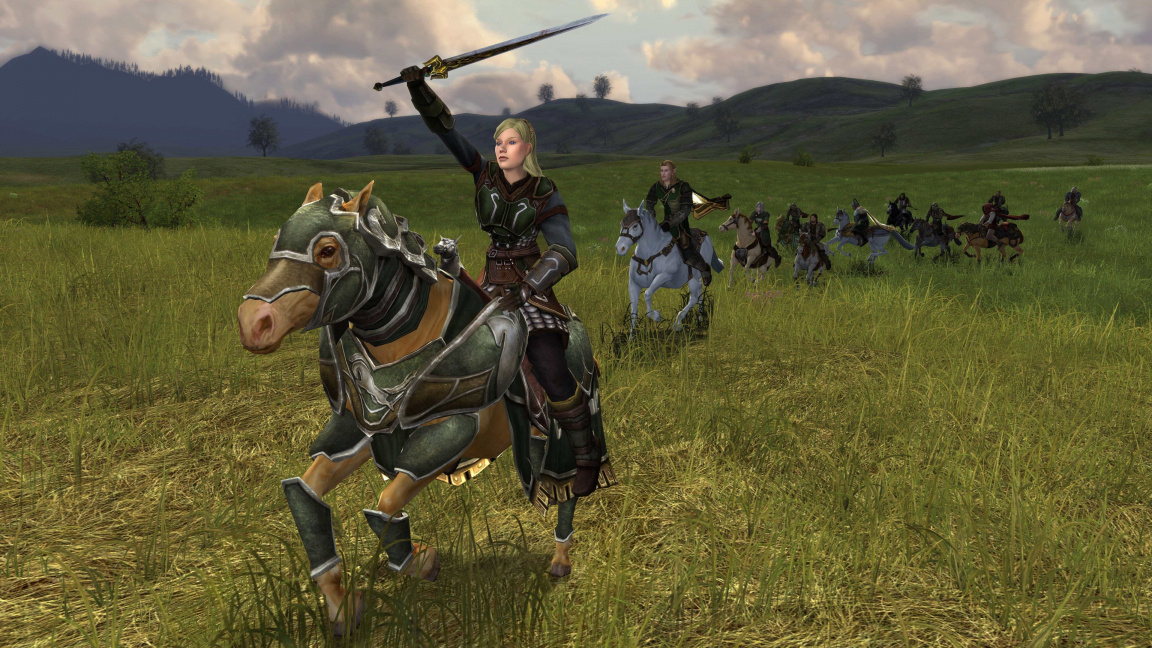 Vrrci proti koním v jezdeckém traileru na LOTRO: Riders of Rohan