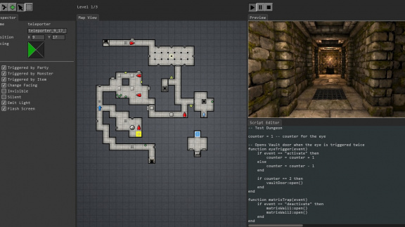 Video preview level editoru z Legend of Grimrock