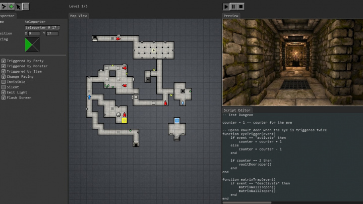 Video preview level editoru z Legend of Grimrock
