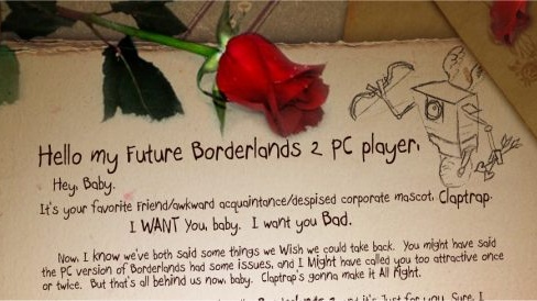 Claptrap slibuje neodfláknutou PC verzi Borderlands 2