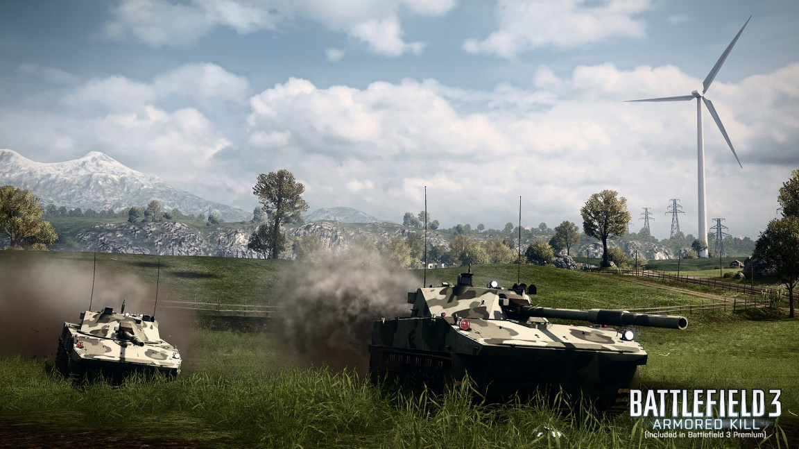 Boje obrněných bestií na videu z Battlefield 3: Armored Kill