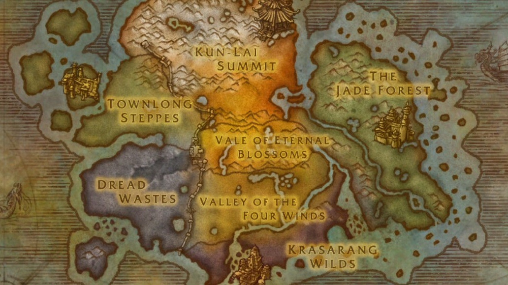 Průvodce lokacemi WoW: Mists of Pandaria