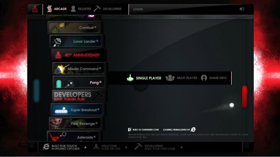 Atari Arcade: zahrajte si staré klasiky v prohlížeči
