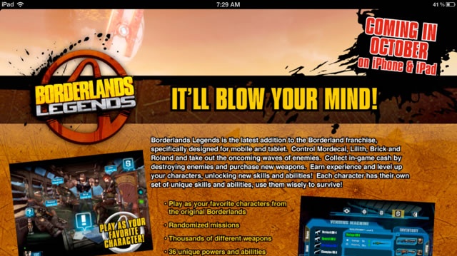 V Borderlands Legends pro iOS si zahrajete za postavy z jedničky