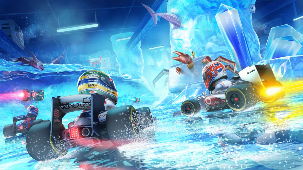 Vyzkoušejte závody velkých hlav v arkádě F1 Race Stars