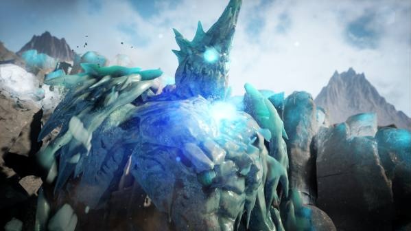 Bitva elementálů v tech demu Unreal Engine 4 pro PS4