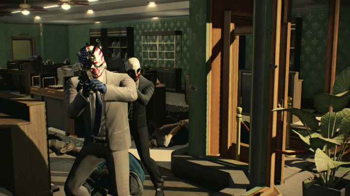 Nové video z Payday 2 ukazuje loupež v bance v praxi