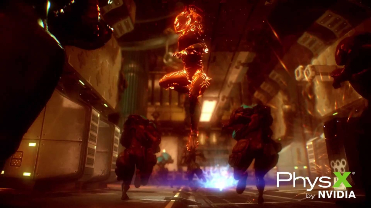 PhysX efekty se chlubí i Warframe, a opět to vypadá divně