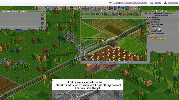 Transport Tycoon Deluxe vždy po ruce aneb Open TTD v browseru