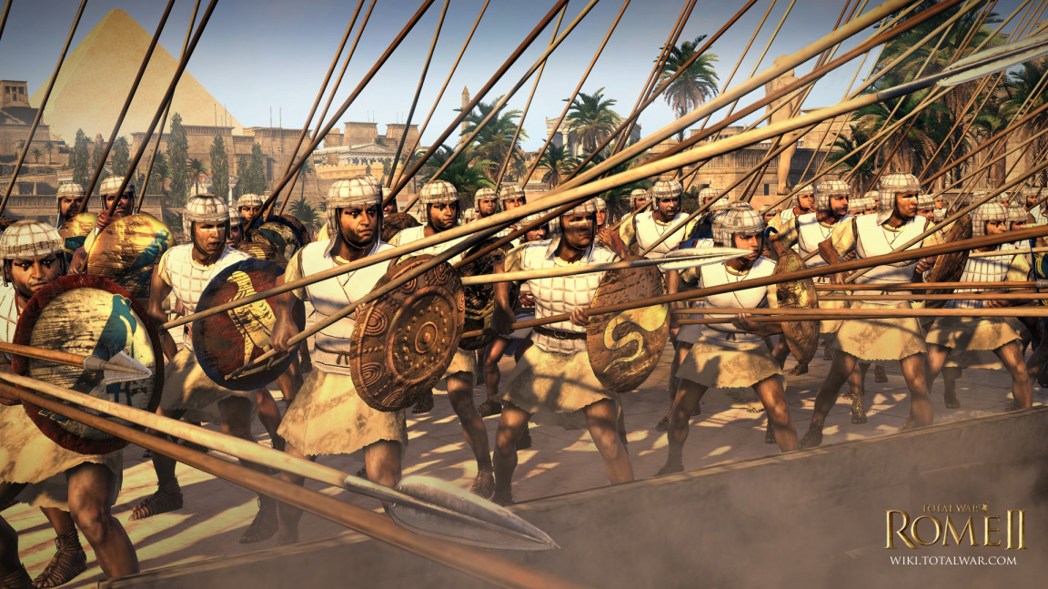 Osmou hratelnou frakcí v Total War: Rome II je Egypt