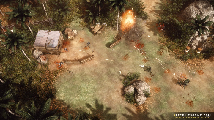 Zběsilá střílečka Recruits připomíná Cannon Fodder a už je na Steamu