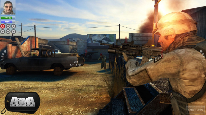 Tahovka Arma Tactics se předvádí na androidím SHIELDu