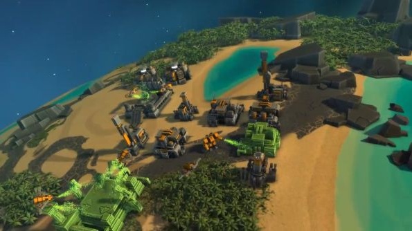RTS Planetary Annihilation se předvádí na videu z pre alfa verze