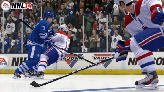NHL 14 vám předvádí nový model kolizní fyziky