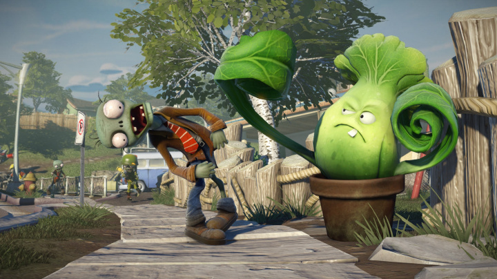 Plants vs. Zombies: Garden Warfare předvádí Gardens & Graveyards mód