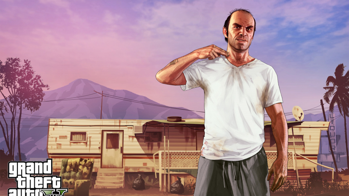 Kolo, auto a letadlo na obrázcích z Grand Theft Auto V