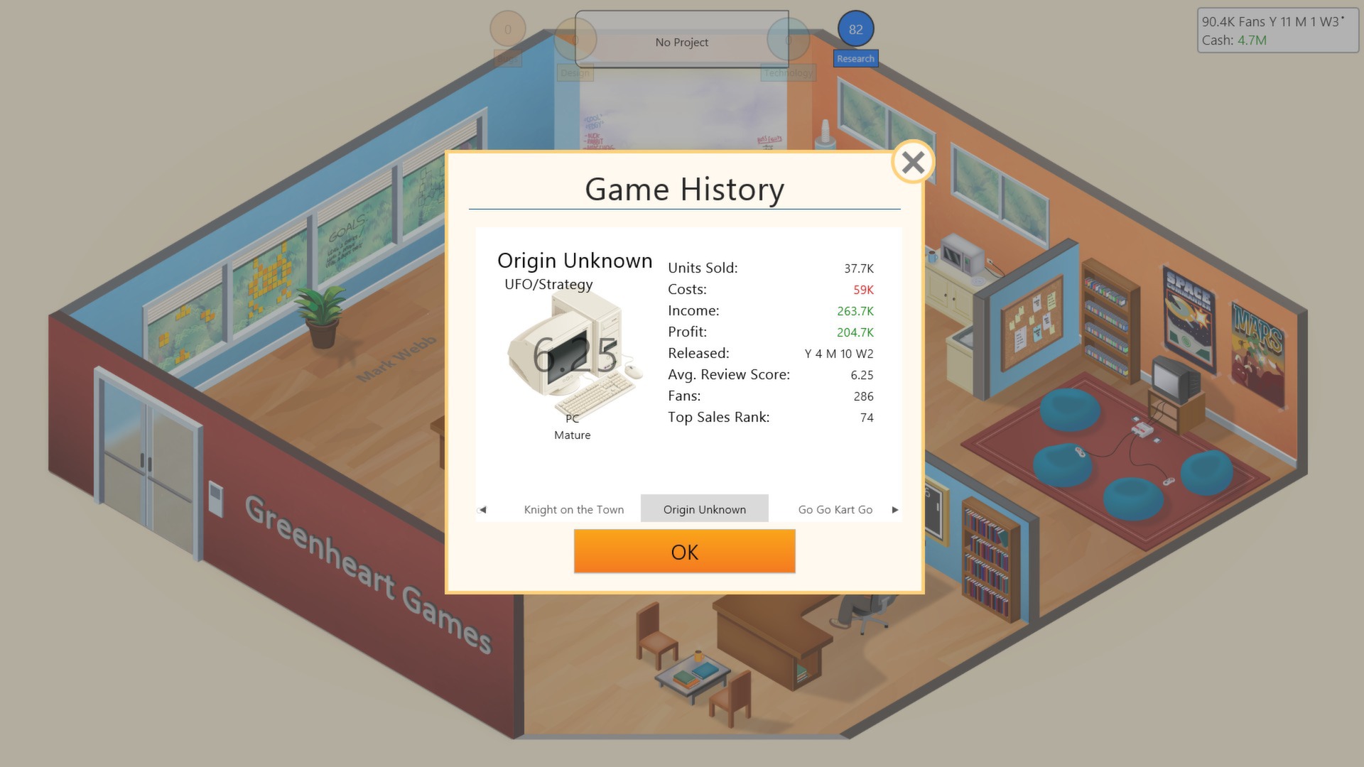 Game Dev Tyccoon vyjde po osmi letech od vydání i na Switchi