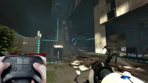 Video prezentace Steam ovladače při hraní Civ V a Portal 2