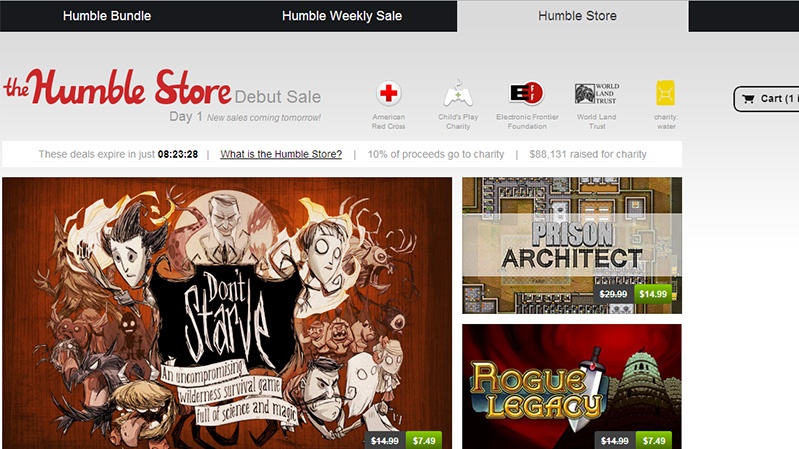 Pozor na peníze, výprodejový Humble Bundle spoušti vlastní obchod