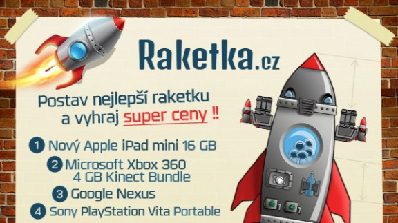 Soutěž o herní konzole a tablety na Raketka.cz