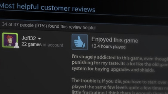 Steam zavádí systém uživatelských recenzí i s palcováním