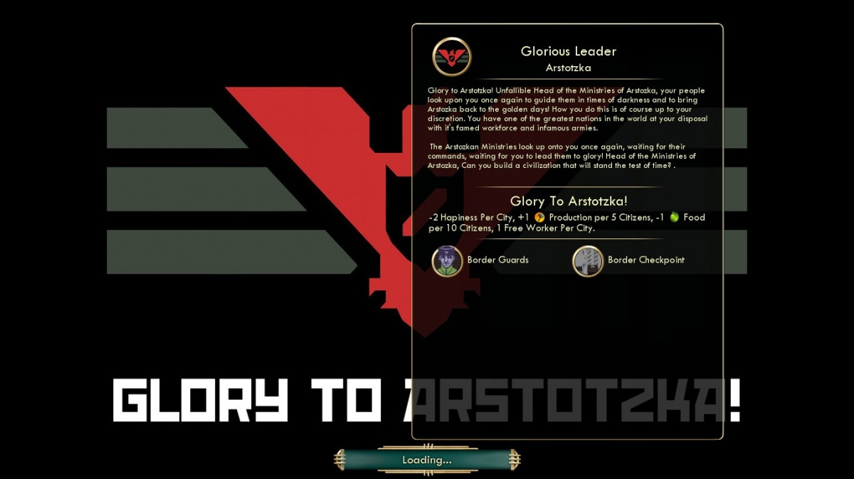 Šiřte slávu totalitního státu v Papers, Please modu pro Civ V