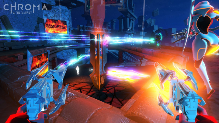 Chroma je multiplayerová hudební FPS od tvůrců Rock Band