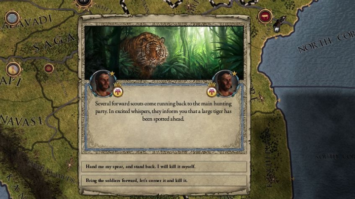Crusader Kings II: Rajas of India přinese i lov na tygry