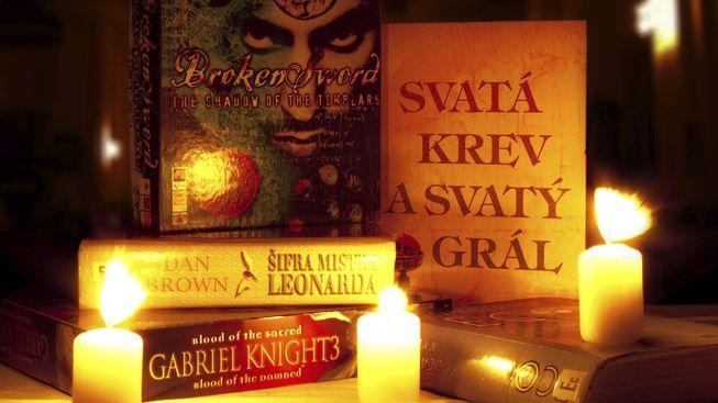 Zlomený meč zbrocený svatou krví