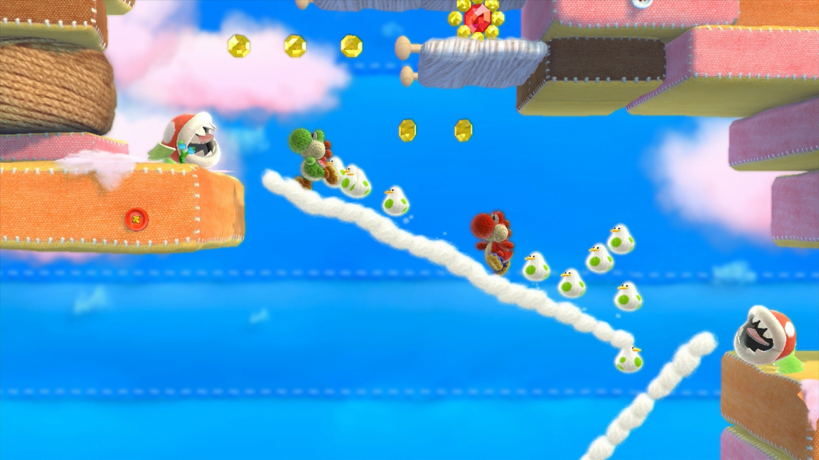 Bavlnkové dobrodružství Yoshi's Woolly World pro Wii U boří hranice roztomilosti