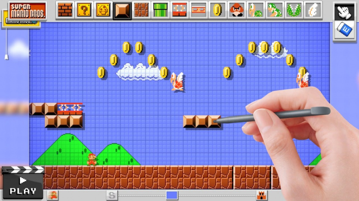V Mario Maker si můžete navrhnout vlastní plošinovku s Mariem