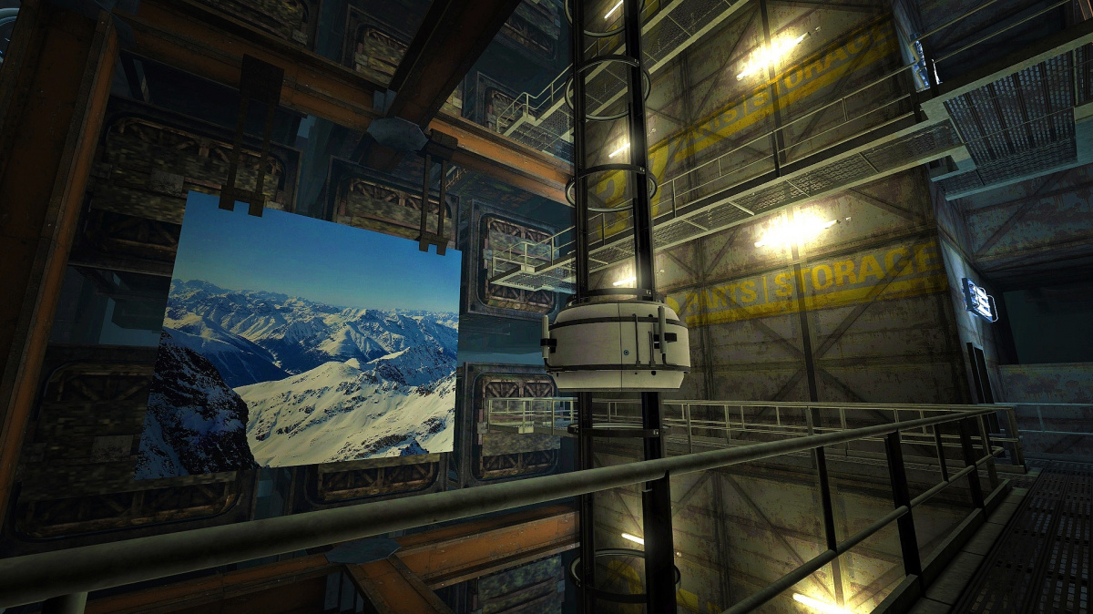 Mód Aperture Tag z Portalu 2 umazává portály a přidává barvy