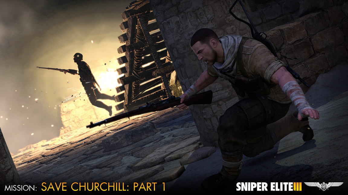 V trojdílné DLC kampani pro Sniper Elite 3 musíte zachránit Winstona Churchilla
