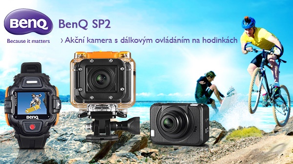 BenQ SP2 - nová akční kamera s dálkovým ovládáním na hodinkách
