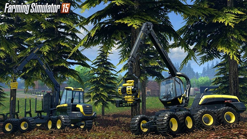 Farming Simulator 15 předvádí radosti a strasti těžby dřeva