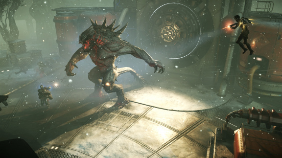 Děsivý Goliáš z kooperativní střílečky Evolve připomíná blížící se alfa test