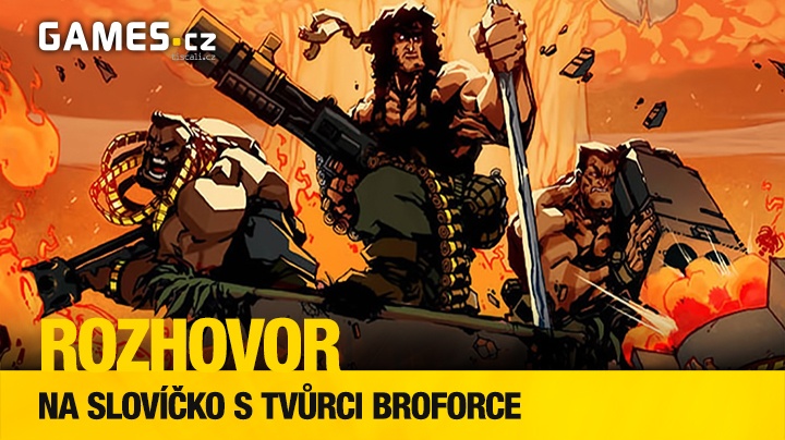 Pohodoví tvůrci Broforce povídají o své hektické akční parodii