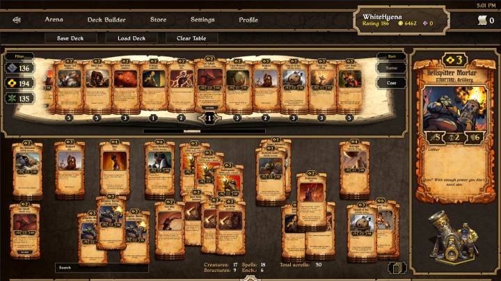 Karetní strategie Scrolls od Mojangu vyjde na podzim a nově nabízí černý trh