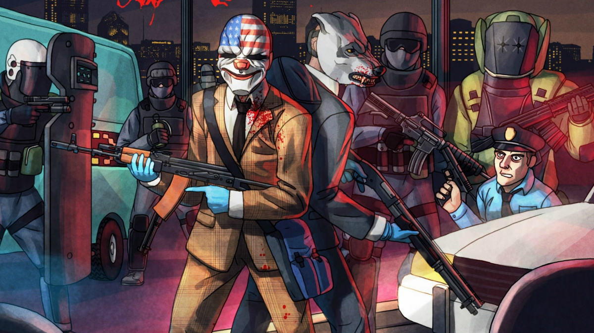Payday 2 spojí v unikátním DLC síly s Hotline Miami a výsledkem nemůže být nic normálního