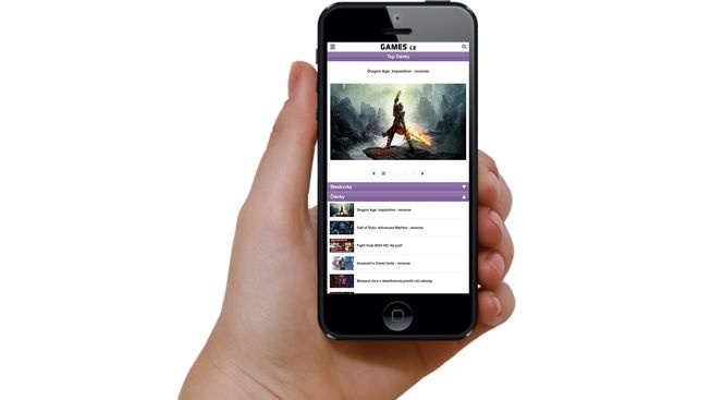 Nová verze mobilních Games.cz přináší rychlejší načítání stránek a lépe čitelné texty