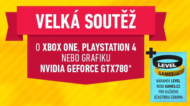 Získejte zdarma jednu ze tří her nebo náramek Levelu a Games.cz!