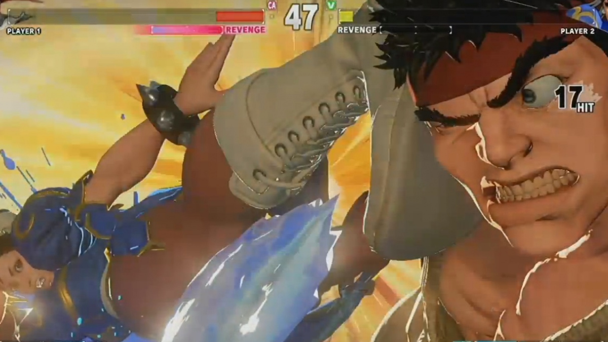 Záznam prvního Street Fighter V zápasu ukazuje souboj Ryua s Chun-Li