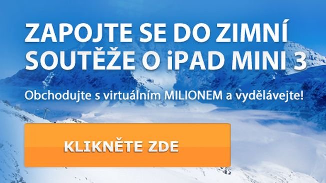 Zhodnoťte virtuální milion a získejte iPad mini 3 v zimní investiční soutěži!