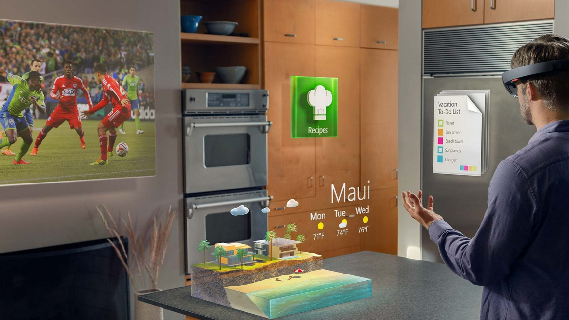 Microsoft Hololens chce propojit realitu a virtuálno ve všech aspektech běžného života