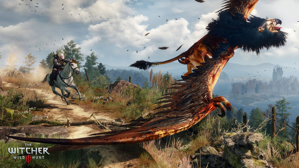 Geralt bojuje proti wyverně v novém videu z třetího Zaklínače