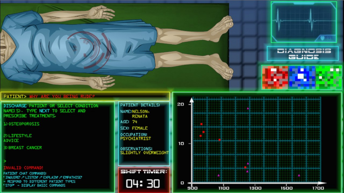 V doktorské sci-fi simulaci S.O.R.S se krom léčby pacientů potýkáte i s hackery