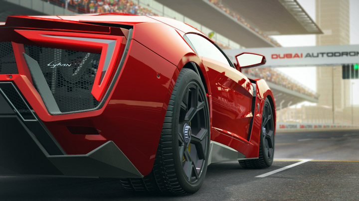 Sérii bezplatných DLC odstartují tvůrci Project Cars s blízkovýchodní superkárou Lykan Hypersport