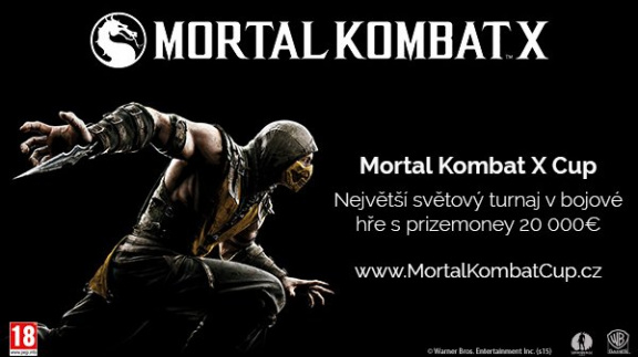 Mortal Kombat X Cup se těší obrovskému zájmu, registrace stále otevřené